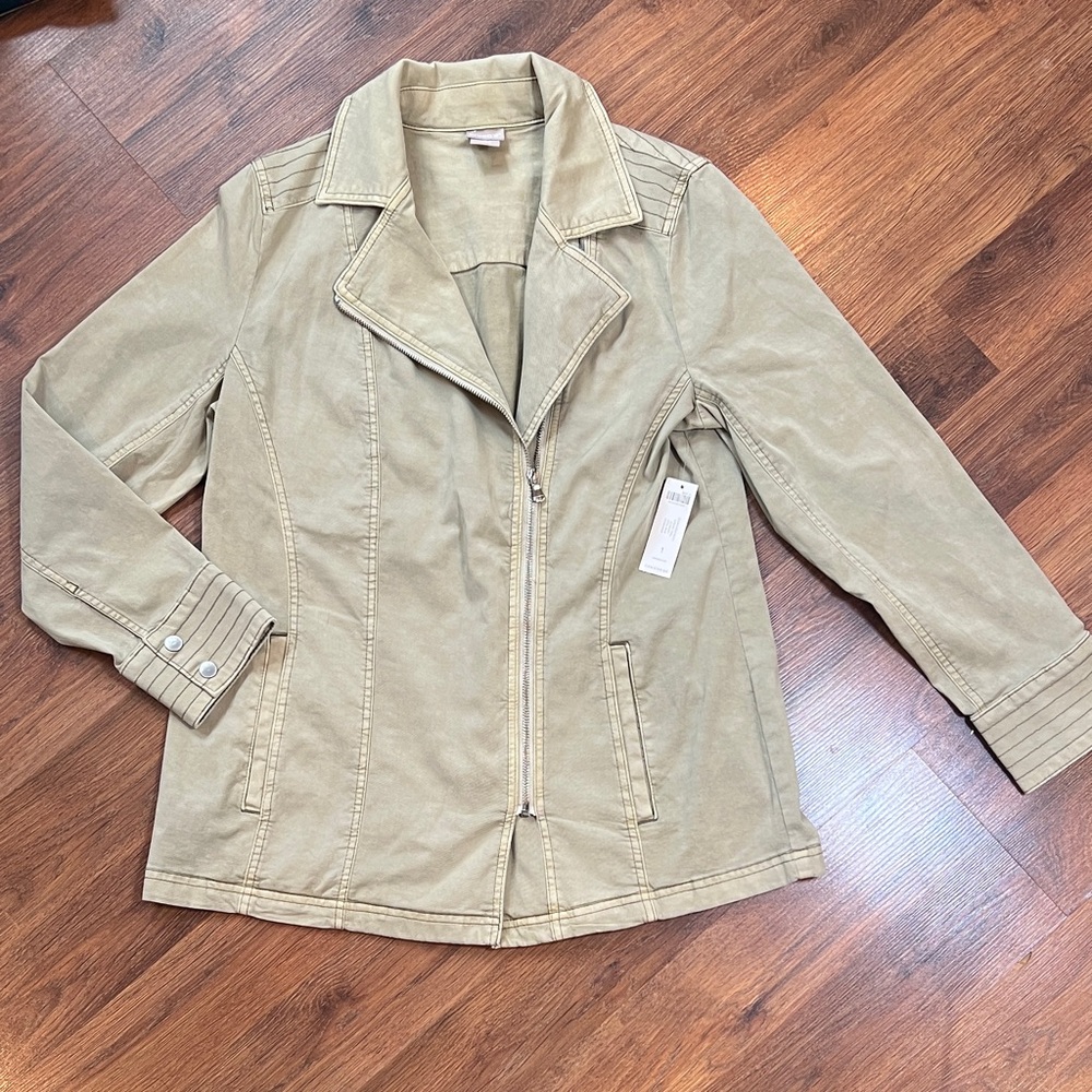 NWT - Chico's 1 - Beige Utility Jacket 🧥